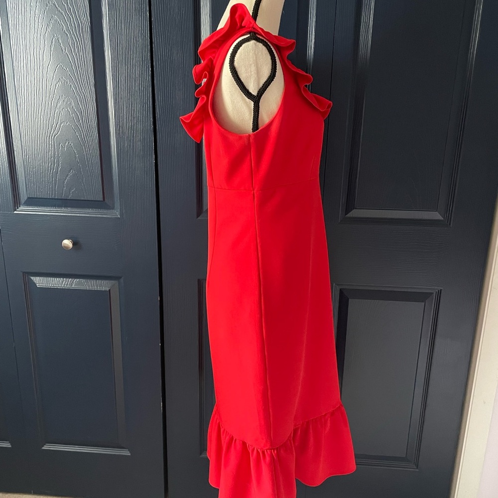 Nanette Lepore Red Ruffle Dress - Picture 12 of 12